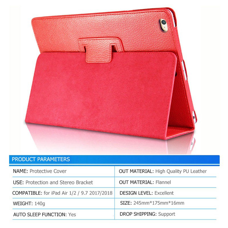 Ốp Bao Da Máy Tính Bảng Nắp Lật Cho ipad air 1 2 case ipad mini 5 4 3 2 1 ipad 8th 7th generation