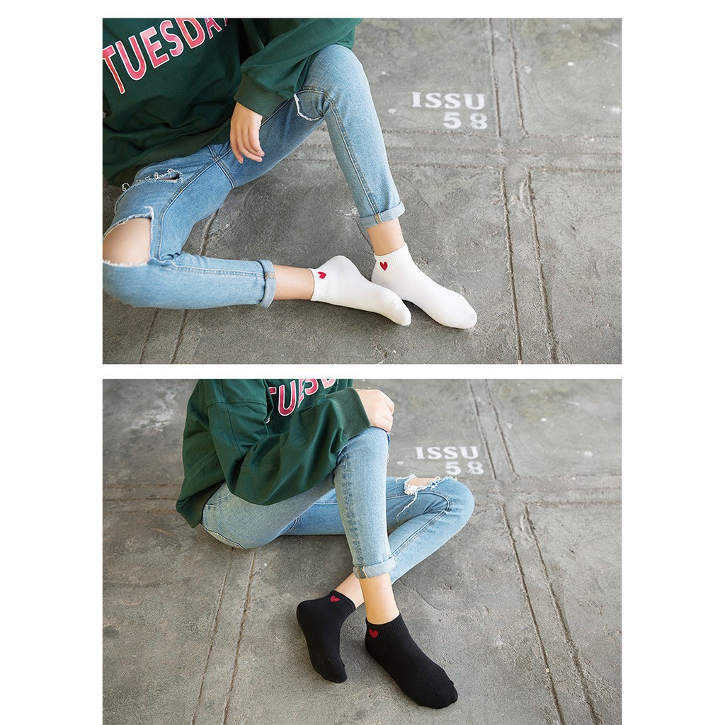 Tất Cổ Ngắn Trái Tim BT08