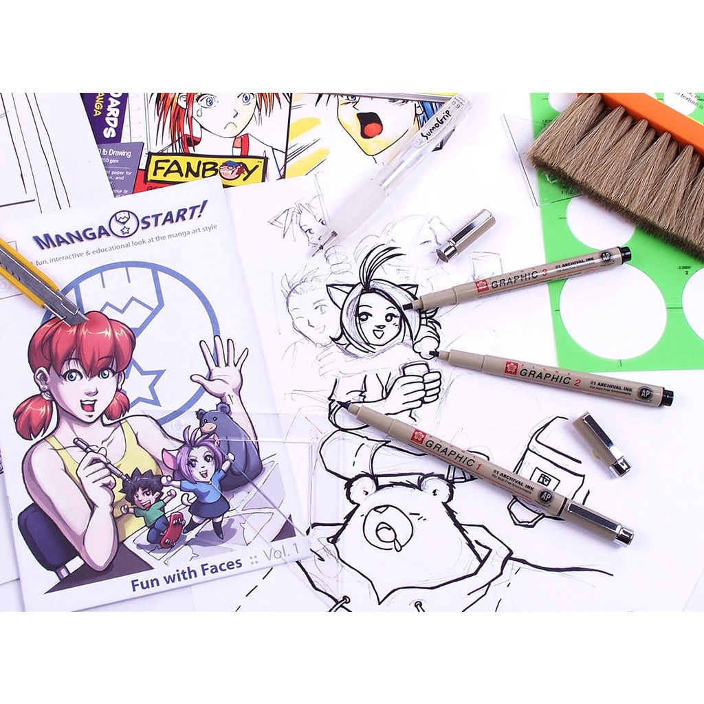 Bút vẽ đồ họa chuyên dụng Sakura Pigma Graphic - Màu đen