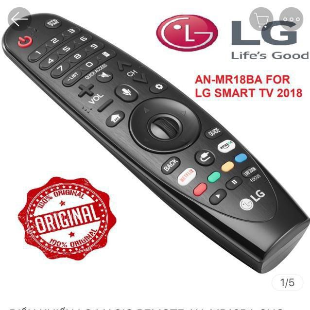 ĐIỀU KHIỂN LG MAGIC REMOTE AN - MR18BA CHO SMART TV LG2018 ( Hàng chính hãng LG) CÓ GIỌNG NÓI