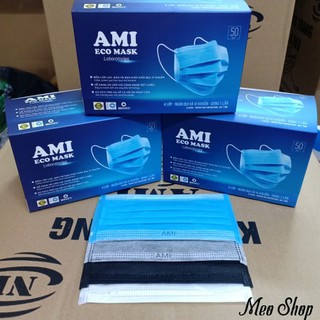 Hộp 50c khẩu trang y tế 4 lớp Ami