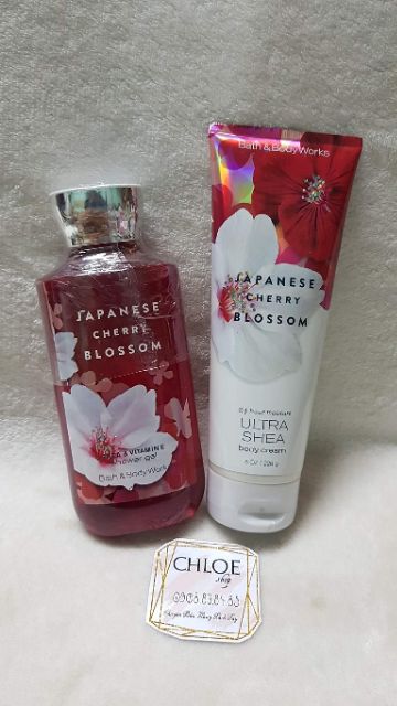 🌸Sữa tắm, dưỡng thể BBW mùi best thơm Japanese Cherry Blossom về rồi nè chị e ơi