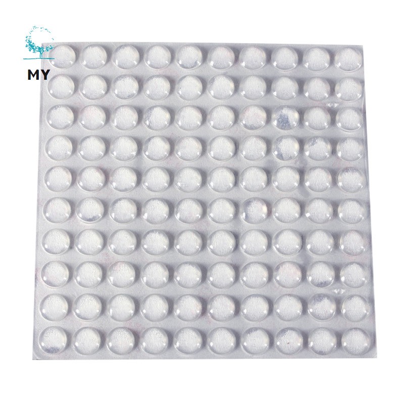 100 miếng đệm cao su trong suốt tự dính dùng cho cửa