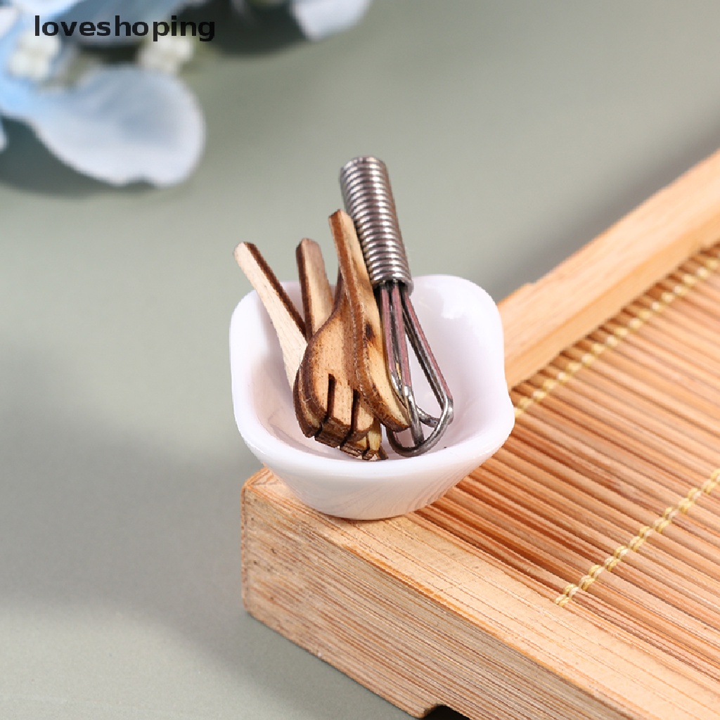 Giá Đỡ Dụng Cụ Nấu Ăn Mini Tỉ Lệ 1 / 12 Trang Trí Nhà Búp Bê