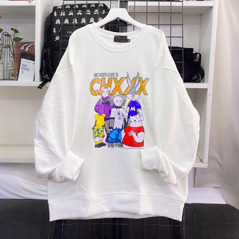 ÁO SWEATER KAW (ĐEN - TRẮNG) | BigBuy360 - bigbuy360.vn