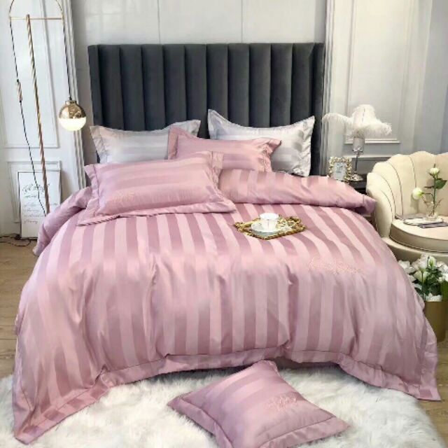 Chăn ga gối  k& q kẻ sọc