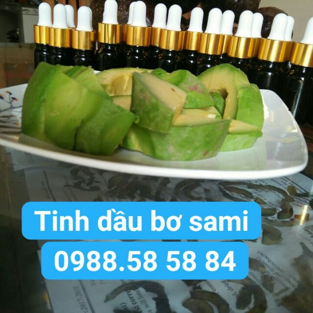 Tinh dầu bơ sami  được chiết xuất từ trái bơ  sáp  Gia  Lai  100% nguyên chất