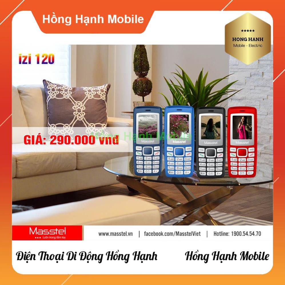 Điện Thoại Masstel iZi 120 - Hàng Chính Hãng I Nguyên Seal I Hàng Công Ty - Shop Điện Thoại Hồng Hạnh