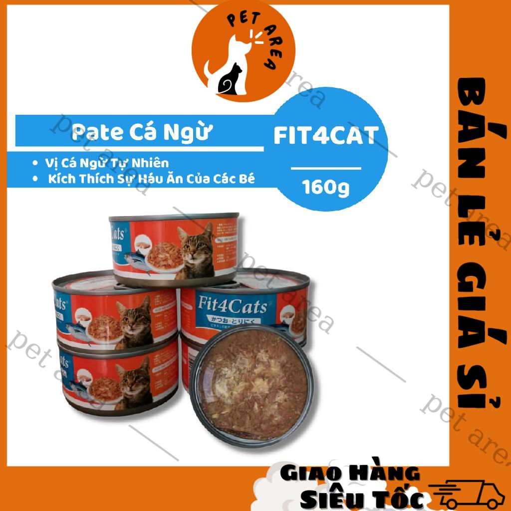 [Chính hãng] [Giá hủy diệt] Pate Cho Mèo Fit 4 Cats Lon 160gr
