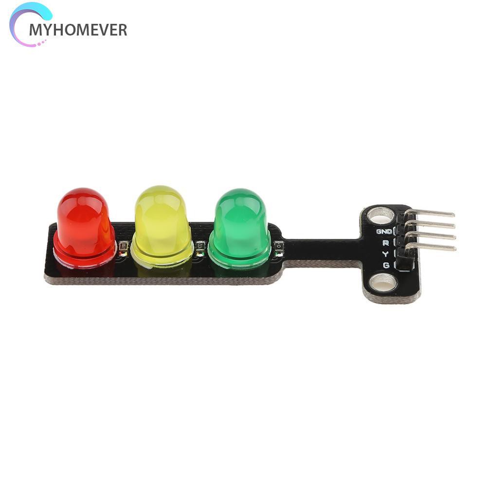 myhomever 5V Mini Traffic Light Red Yellow Green 5mm LED Display Module for Arduino