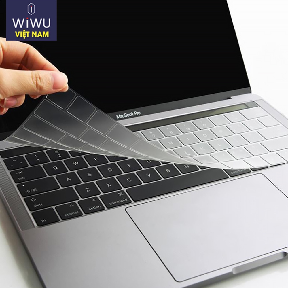 Lót phủ bàn phím trong suốt cho Mac- book Air  M1,  Mac- book Pro 4. 2 inch,  Mac-book 16. 2  inch 2021 chính hãng  WIWU