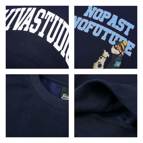 Áo sweater unisex form rộng brand Nelly Heybig chính hãng streetstyle in trước ngực S4