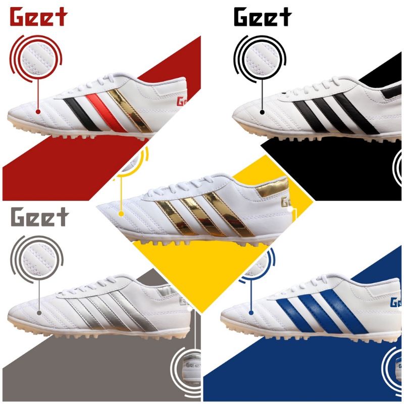 {Chính hãng 100%} giày 3 sọc geet cỏ nhân tạo size 36-44