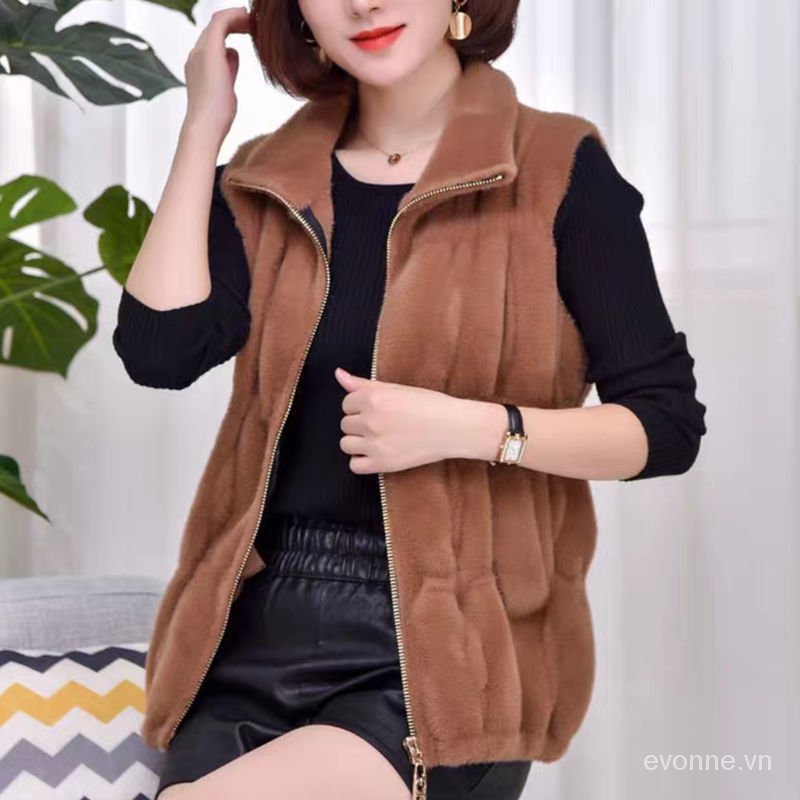 Áo khoác ngắn hai mặt bằng len dày dặn thời trang thu đông phong cách phương Tây mới cho nữ