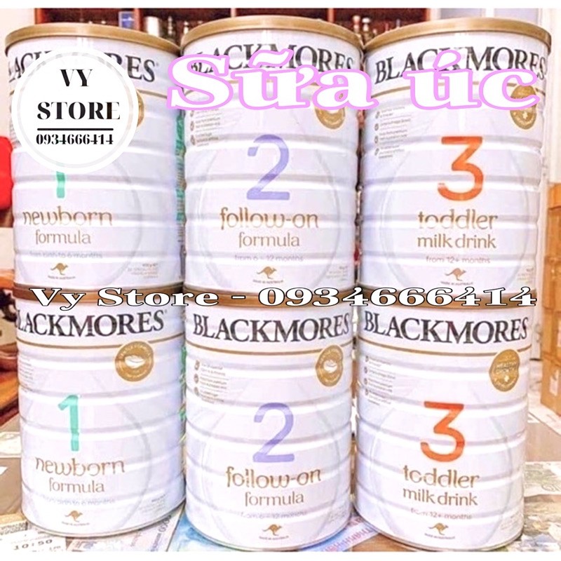 Sữa Blackmore 900gr số 1,2,3 Úc Date 2023 - BLACKMORES sữa công thức cho bé từ 0 tháng tuổi