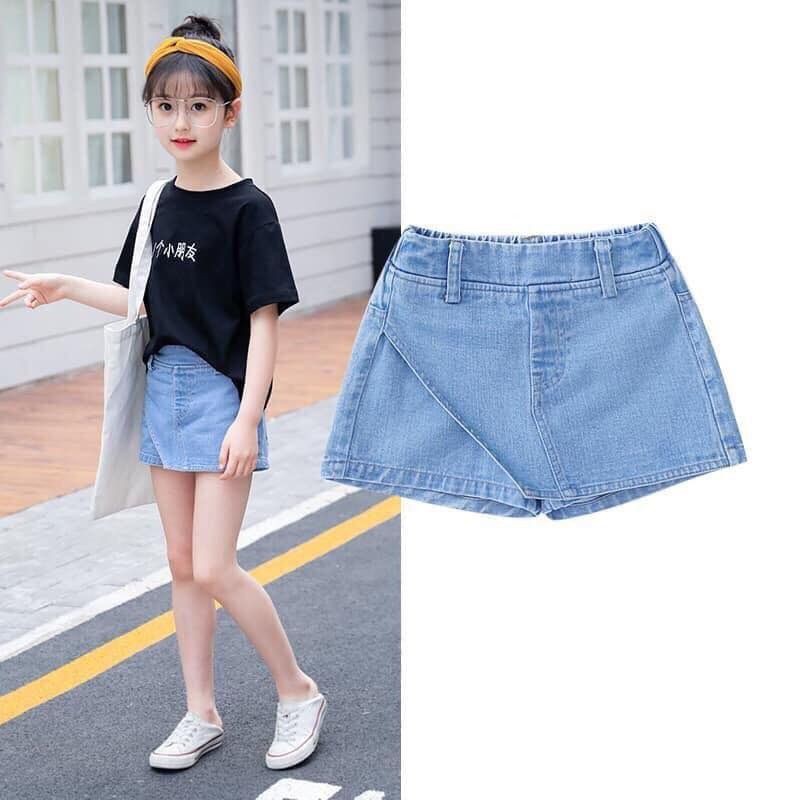 quần giả váy bé gái