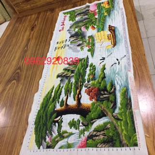 Tranh thêu thuận buồm xuôi gió 168x75