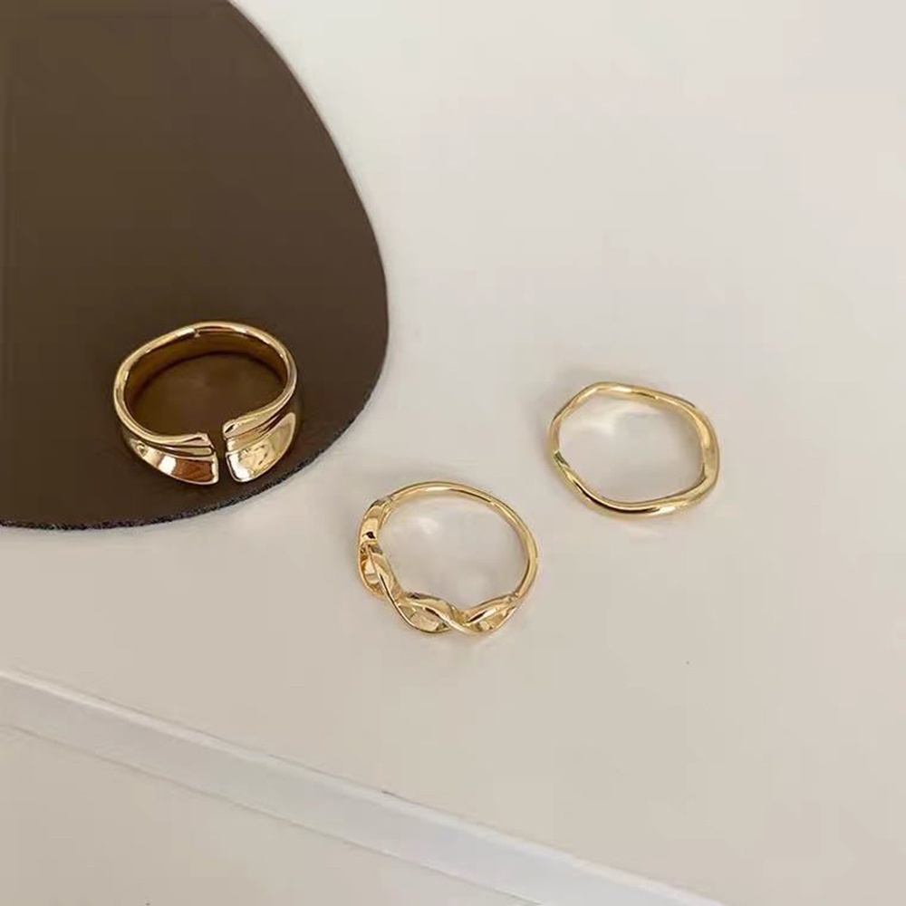 Set 3 Nhẫn Thời Trang Phong Cách Retro Dành Cho Nữ