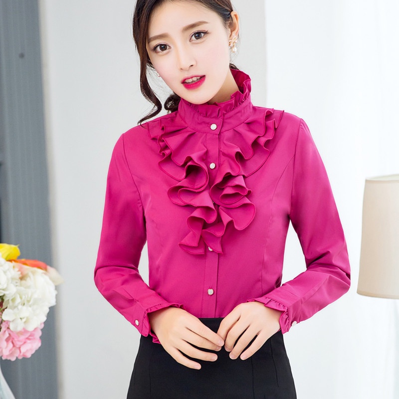 Áo Sơ Mi Cotton Nguyên Chất Cổ Đứng Tay Dài Thời Trang Xuân Thu 2022 1630 Đứng Áo @
