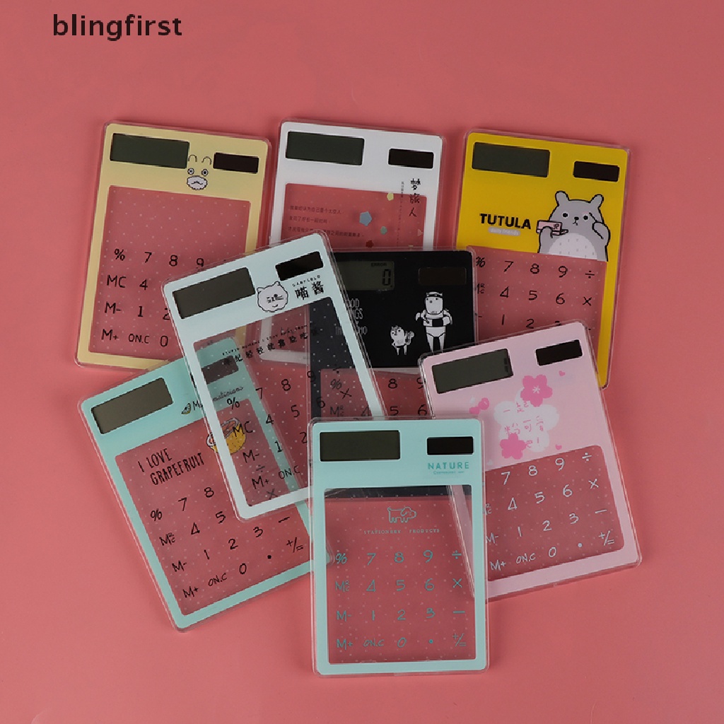 Máy Tính mini 8 Chữ Số Trong Suốt Sử Dụng Năng Lượng Mặt Trời