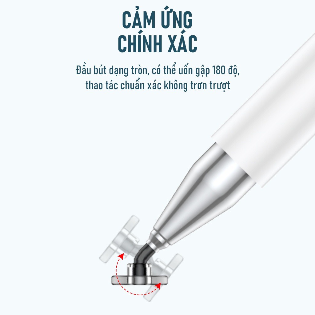 Bút Cảm Ứng Thiết Kế 2 Trong 1 Dùng Cho Điện Thoại và Máy Tính Bảng - ROBOT RSP01