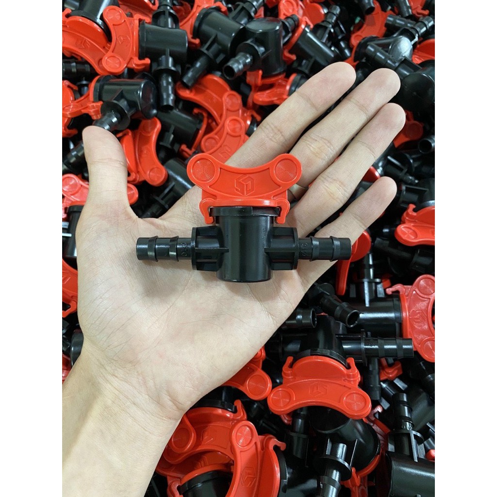 10 Van khóa ống LDPE 10mm sử dụng trong hệ thống tưới nhỏ giọt tưới phun mưa