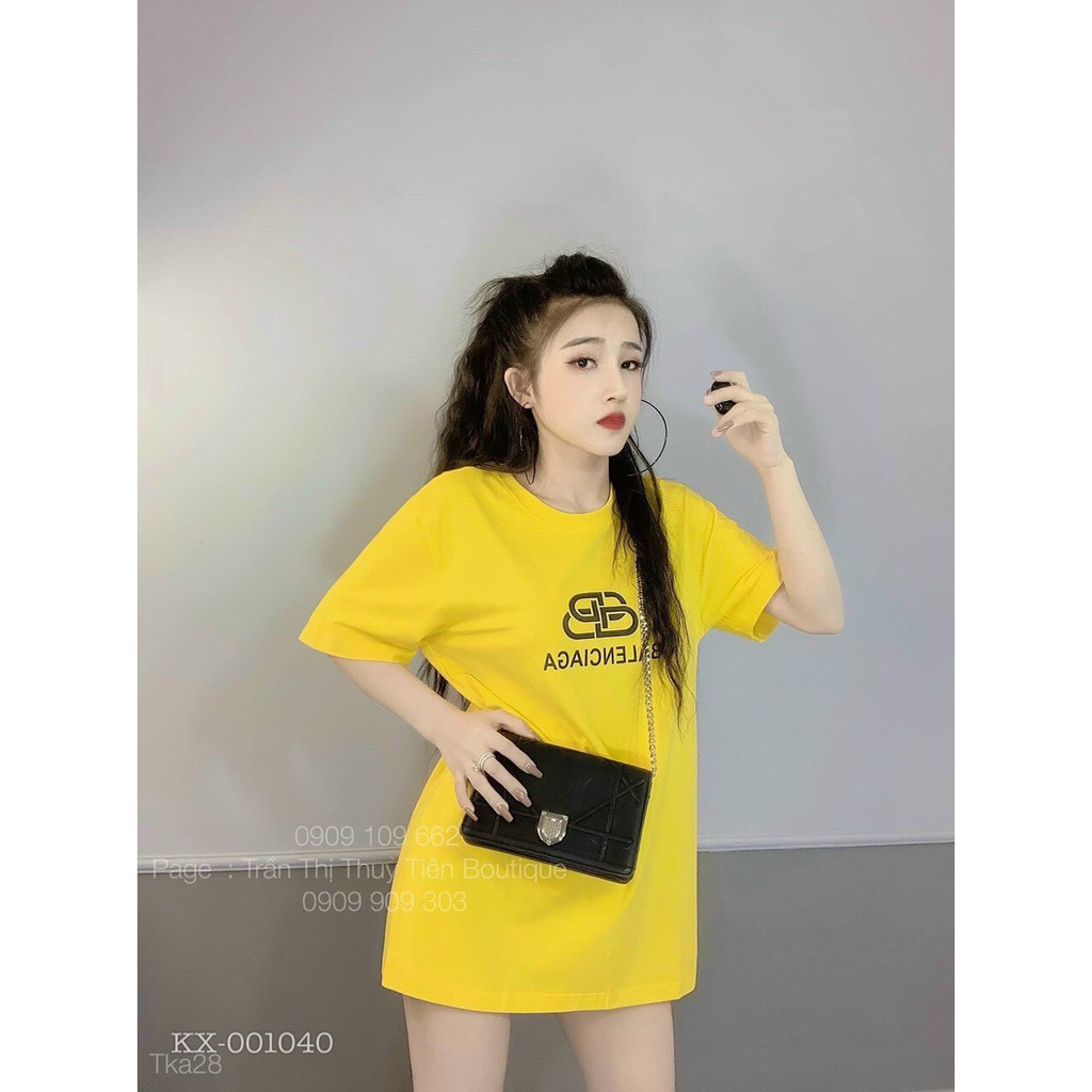 Áo thun form rộng chất thun thái màu neon xinh xắn baa len hot siêu cool