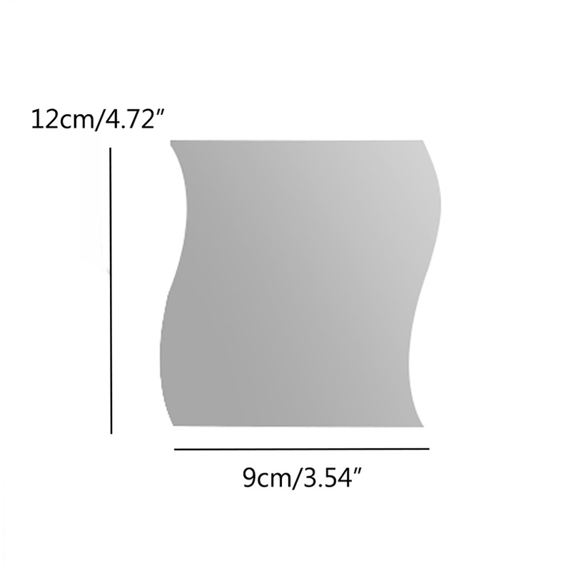 6 Sticker Dán Tường Hình Lông Vũ Hiệu Ứng Gương