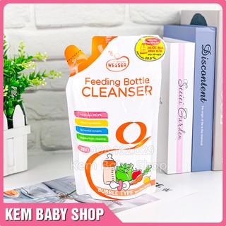 Nước Rửa Bình Sữa Wesser Chai/Gói 500ml - nước rửa trái cây rau quả Hàn Quốc