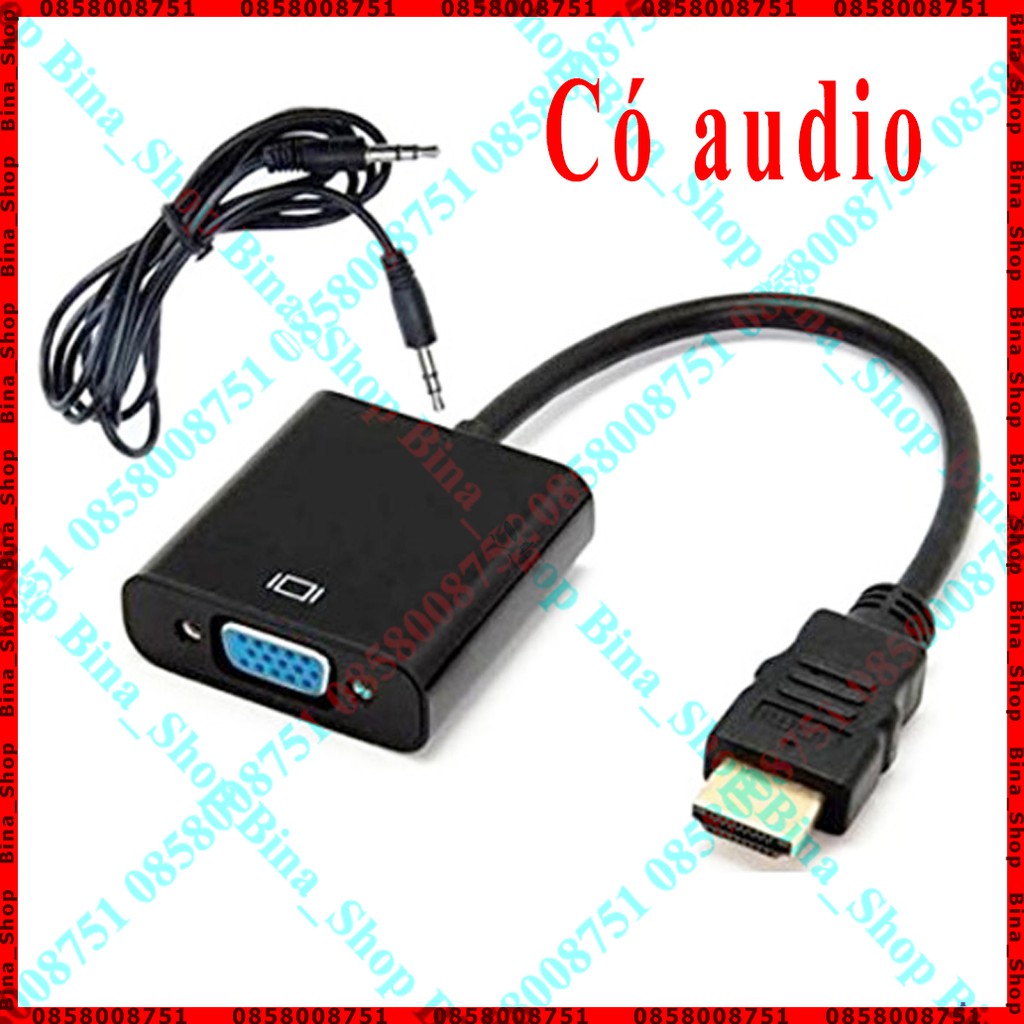 Cáp chuyển HDMI sang VGA chuyển từ HDMI đực sang VGA cái