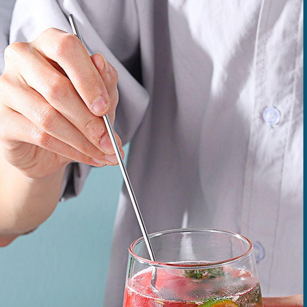 Set 2 Muỗng Khuấy Đồ Uống Bằng Thép Không Gỉ