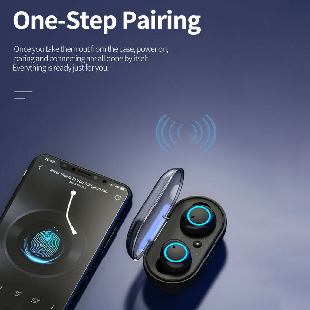 Tai Nghe Bluetooth TWS Nhét Tai Không Dây 5.0 HIFI Thể Thao Stereo Có mic dành cho HUAWEI/Iphone/Xiaomi/OPPO W12