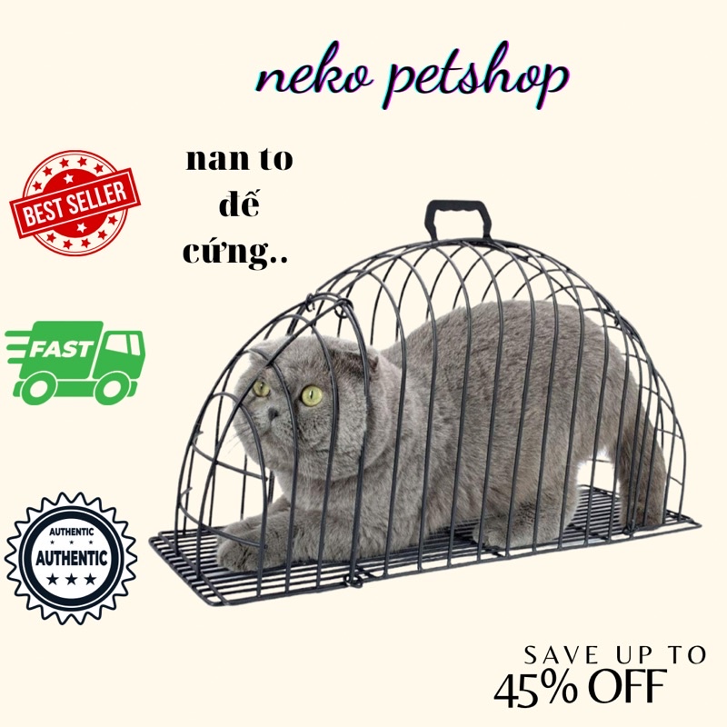 lồng tắm sấy cho chó mèo