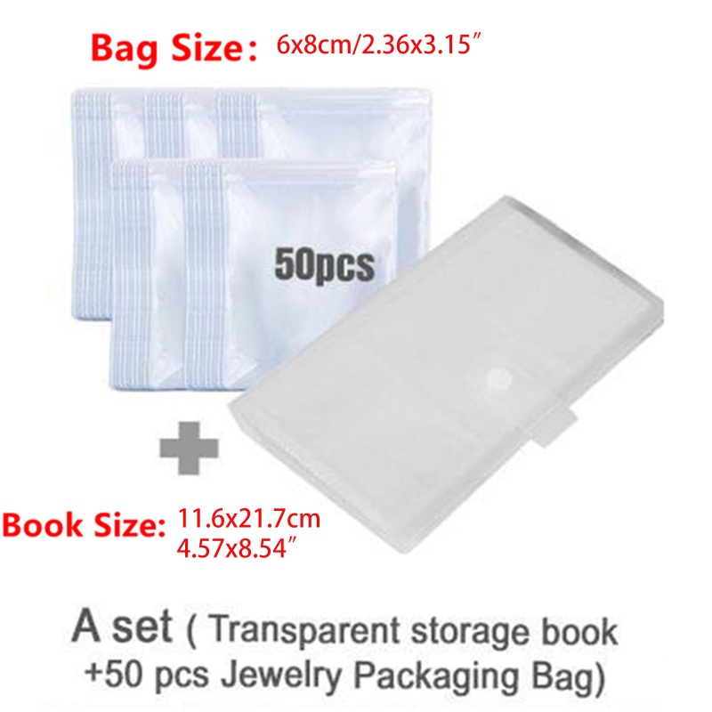 Flgo Túi Đựng Trang Sức Du Lịch Kèm 50 Túi Đựng Nhẫn Tiện Lợi