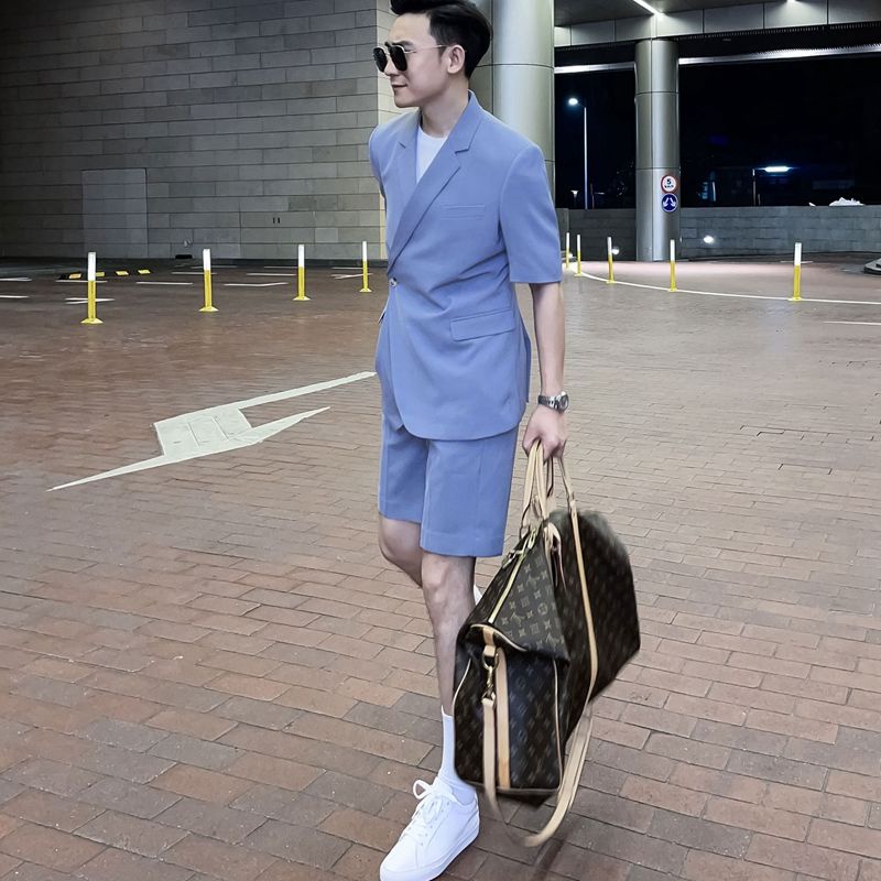 Set đồ vest ngắn thời trang Hàn Quốc trẻ trung cho nam