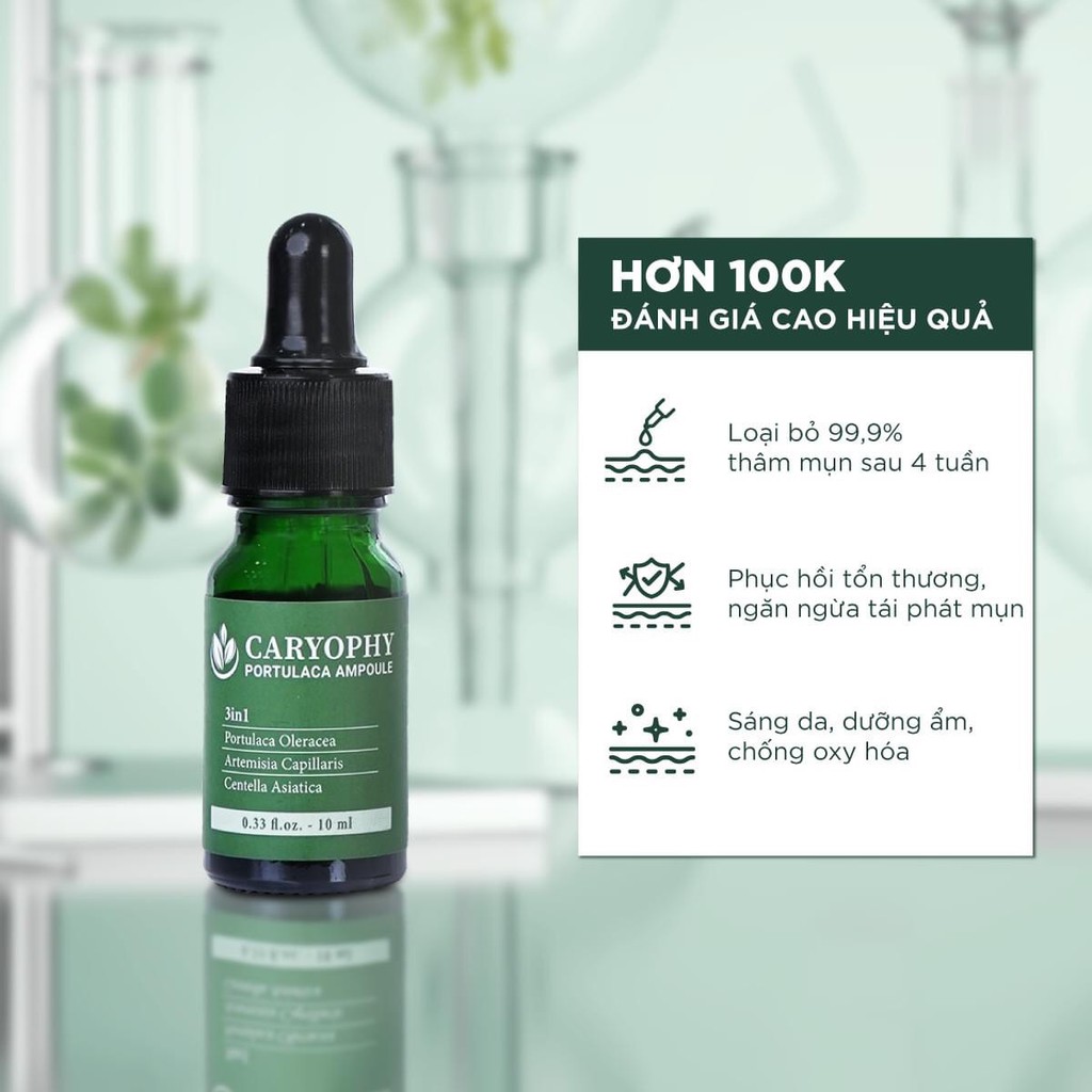 Serum giảm mụn mờ thâm se khít lỗ chân lông Caryophy 10ml | BigBuy360 - bigbuy360.vn