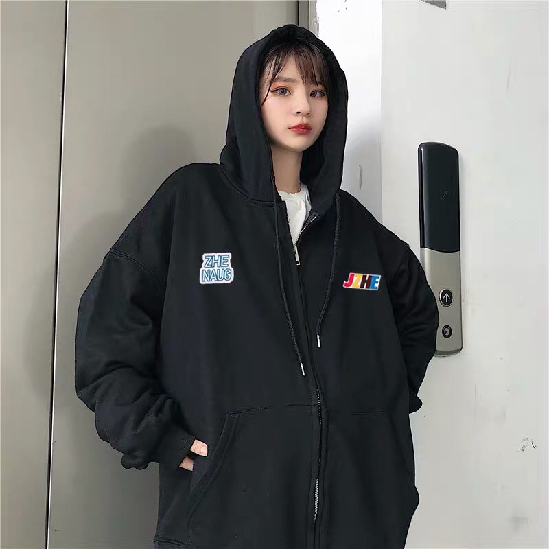 [ORDER - BIG SIZE] HOODIE ZIP CHỮ CÁI CÓ MÀU SẮC SIZE TO