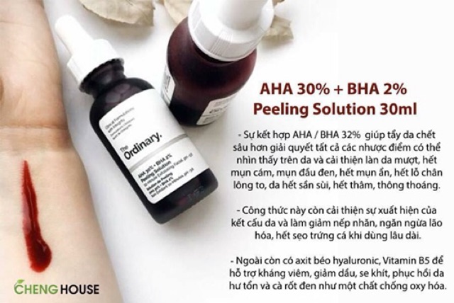 THE ORDINARY AHA 30% + BHA 2% PEELING SOLUTION