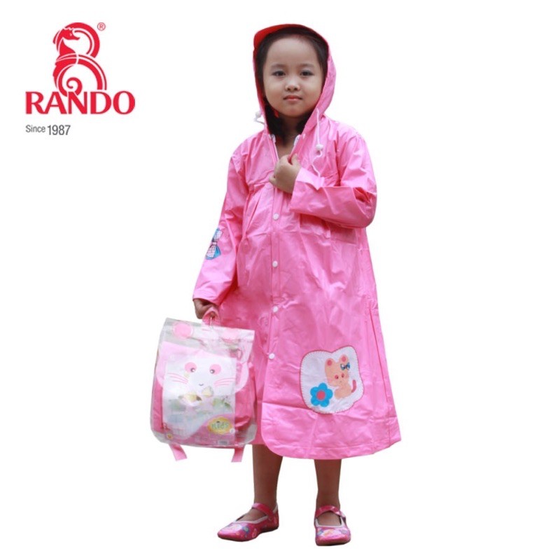 Áo mưa dây kéo trẻ em cao cấp RANDO