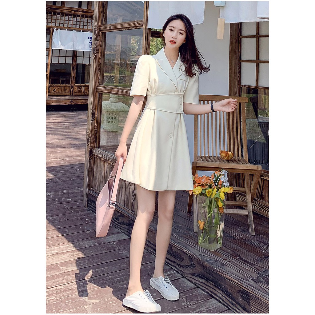 Váy liền thân kiểu pháp - Đầm phụ nữ che bụng thiết kế quý tộc - Cherrystore
