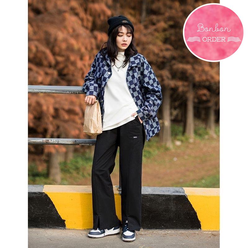 ÁO KHOÁC JEAN ULZZANG KẺ CARO -