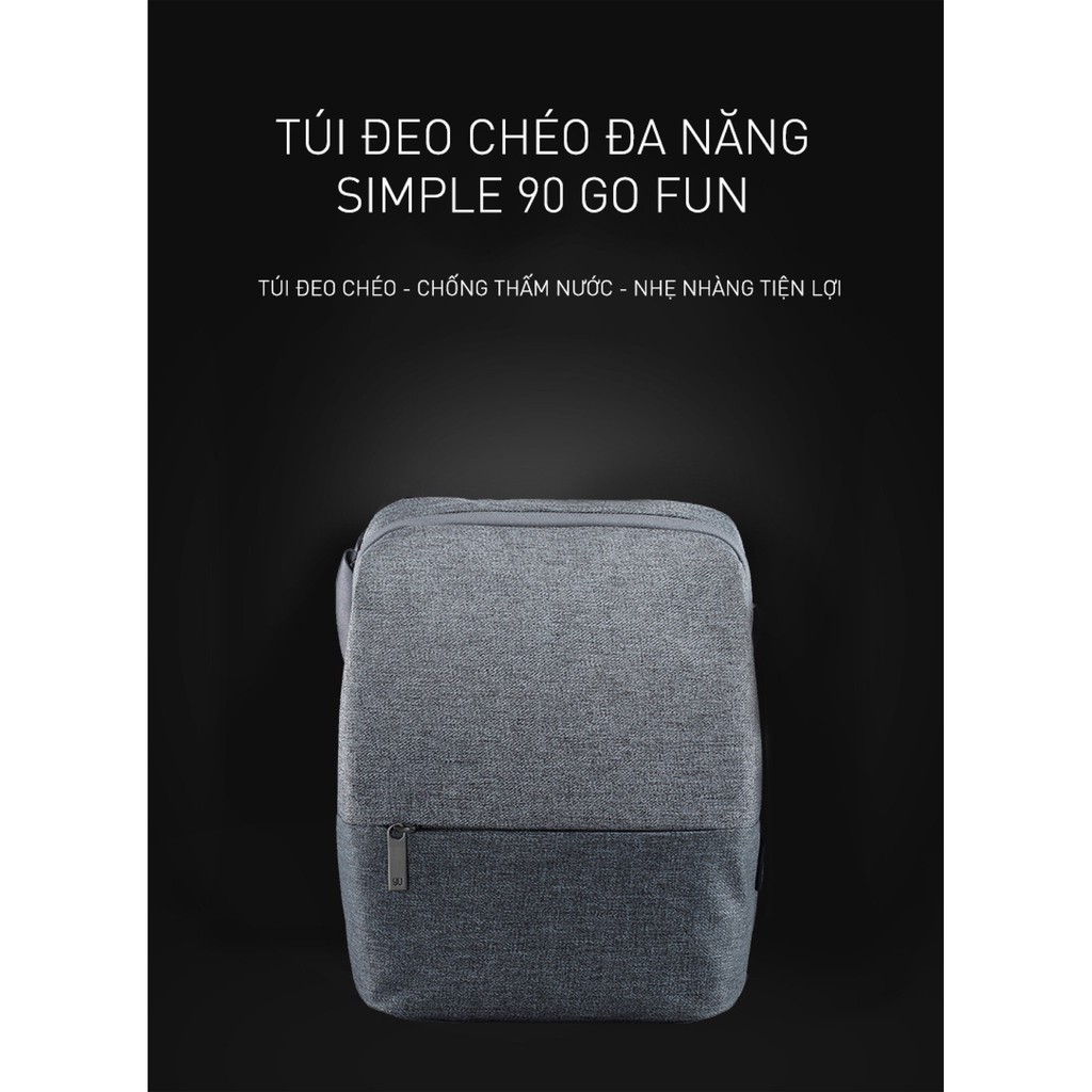 Balo Xiaomi 90 Point Simple Go Fun - Chính hãng phân phối