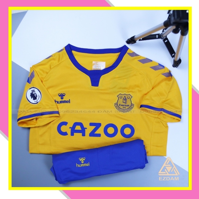 Bộ Áo Bóng Đá Everton Xanh Cao Cấp Sân Nhà 20/21 - Áo Đá Banh Hàng Thái Đẹp Chất Vải Poliste Thấm Hút Mồ Hôi