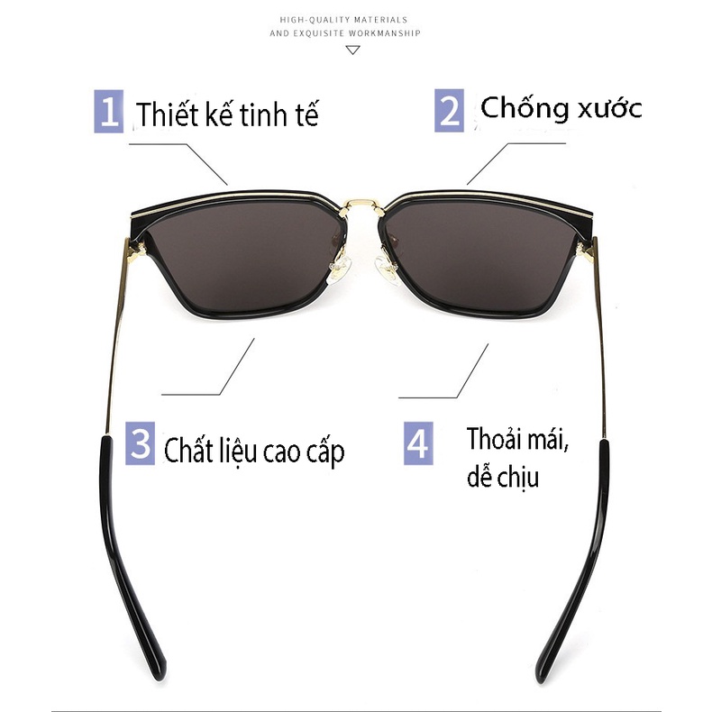 𝑭𝑹𝑬𝑬𝑺𝑯𝑰𝑷 Kính nữ Phân Cực Kính thời trang chống chói chống lóa chống tia UV400