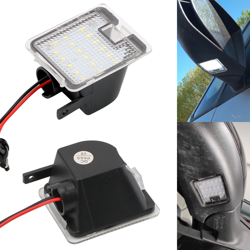 Đèn sàn xe dưới gương chiếu hậu cửa xe LED dành cho FORD FOCUS 3 KUGA 2 MONDEO 4 2007-2014 C-MAX 2 ESCAPE