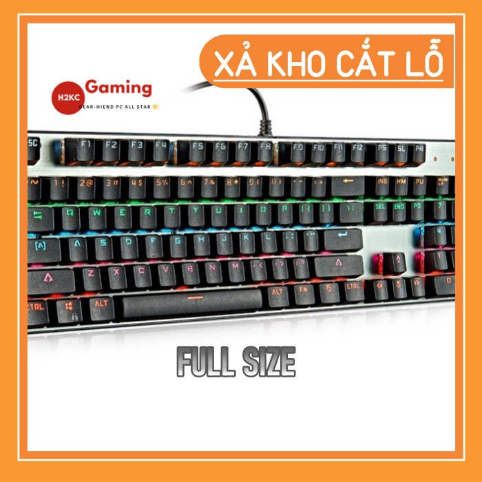 Bàn Phím CƠ chuyên game FULL SIZE led RGB HYUNDAI xả kho