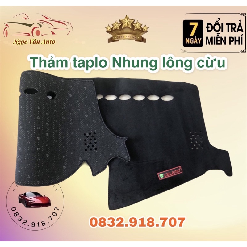 Thảm Taplo Nhung CLERIO 2019 - 2021 Nhung lông cừu 3 lớp
