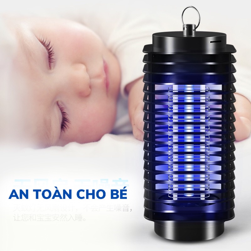 Đèn Bẫy Muỗi, Bắt Muỗi Và Côn Trùng Điện Quang Kiêm Đèn Ngủ An Toàn Cho Bé