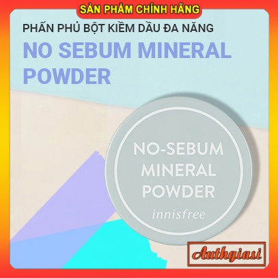 Phấn phủ dạng bột khoáng Innisfree No Sebum Mineral Powder kiềm dầu mịn da [Mẫu mới] | BigBuy360 - bigbuy360.vn