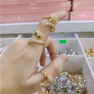 NHẪN HỒ LY  MẠ VÀNG ĐÍNH ĐÁ CAO CẤP SIÊU ĐẸP